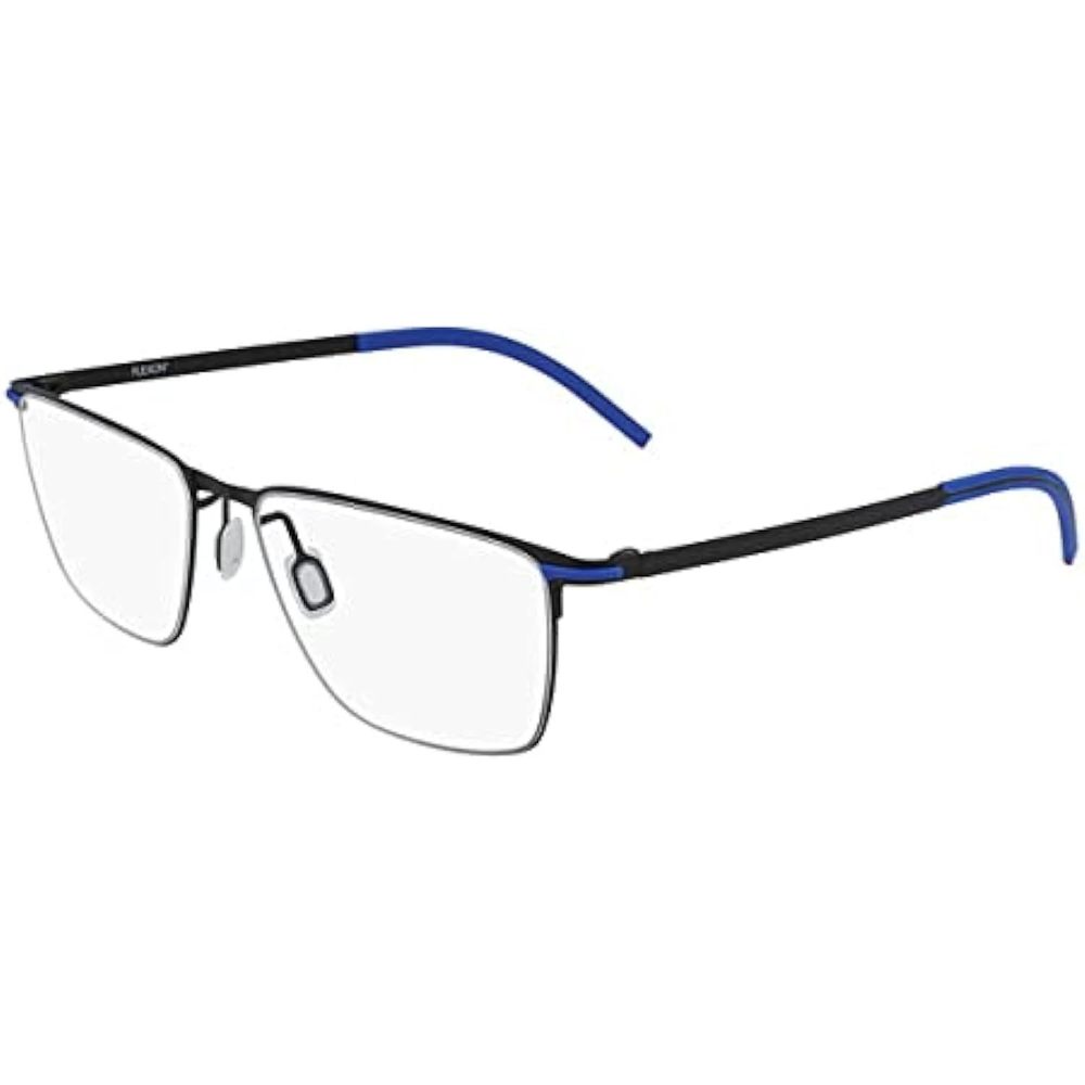 NEW FLEXON B2001 001 Black Flexible Titanium Eyeglasses 56mm with Flexon Case